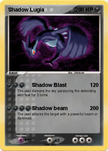 Pokemon Shadow Lugia