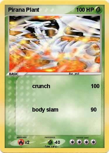 Pokemon Pirana Plant