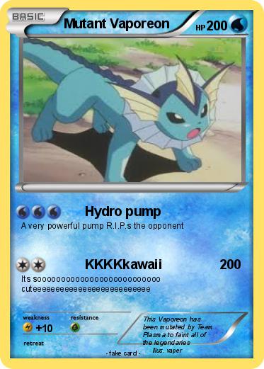 Pokemon Mutant Vaporeon