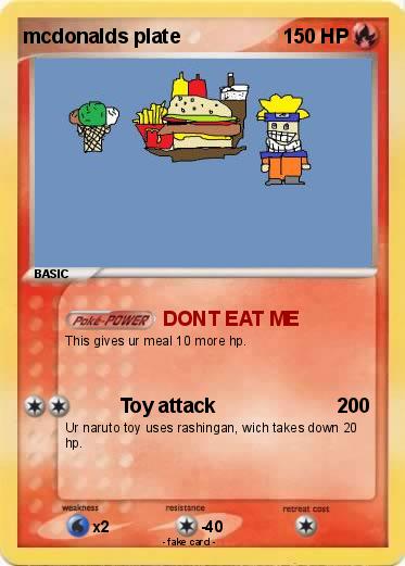 Pokemon mcdonalds plate