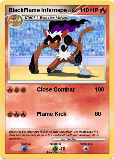 Pokemon BlackFlame Infernape
