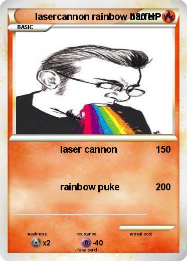 Pokemon lasercannon rainbow barfer