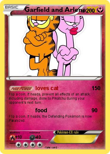 Pokemon Garfield and Arlene