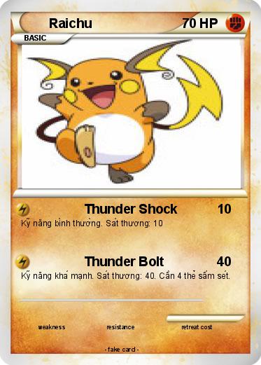 Pokemon Raichu