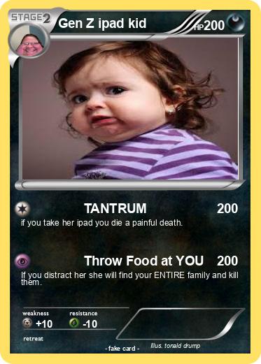 Pokemon Gen Z ipad kid