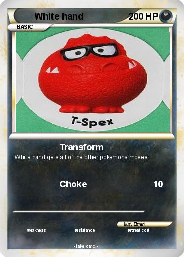 Pokemon White hand