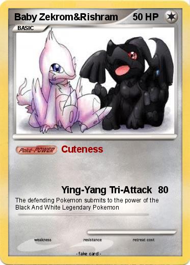 Pokemon Baby Zekrom&Rishram