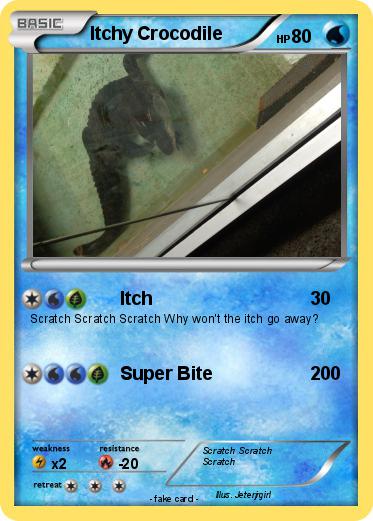 Pokemon Itchy Crocodile