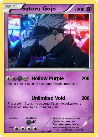 Pokemon Satoru Gojo