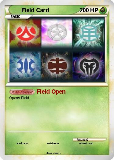 Pokemon Field Card
