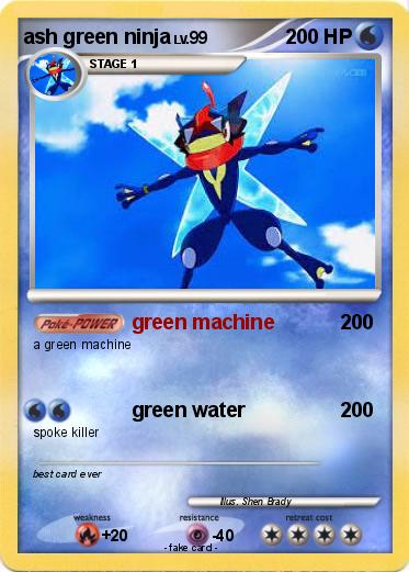 Pokemon ash green ninja