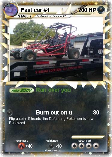 Pokemon Fast car #1