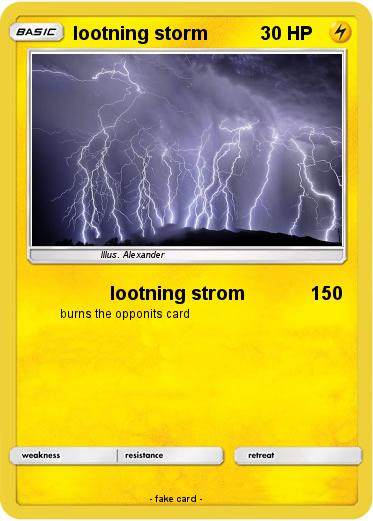 Pokemon lootning storm