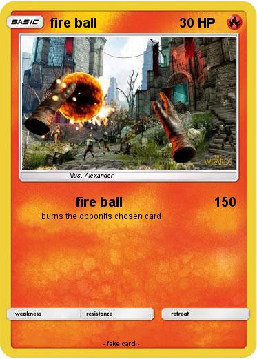 Pokemon fire ball