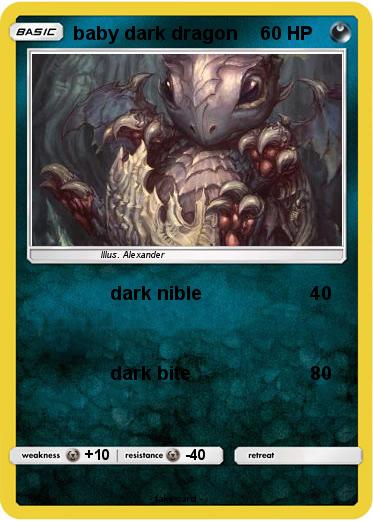 Pokemon baby dark dragon