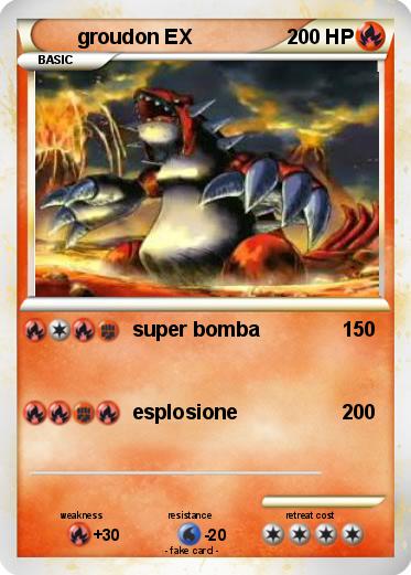 Pokemon groudon EX