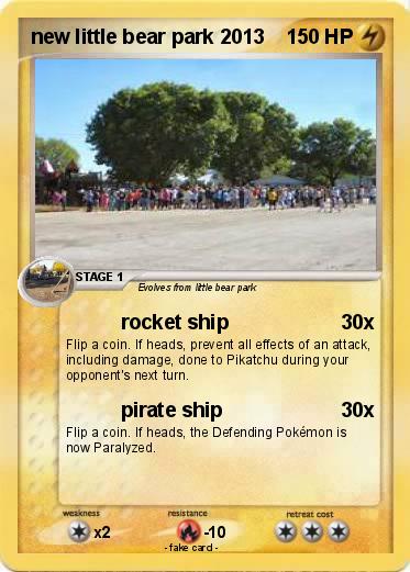 Pokemon new little bear park 2013