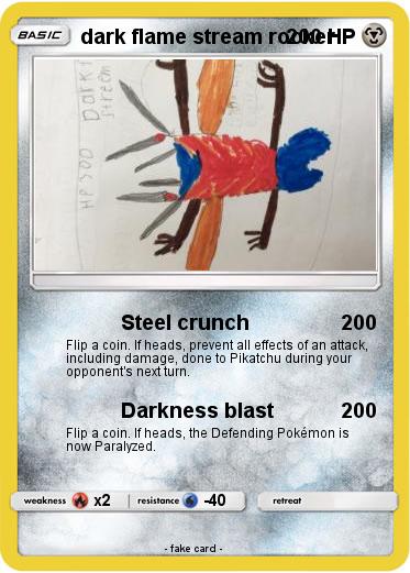 Pokemon dark flame stream rocker