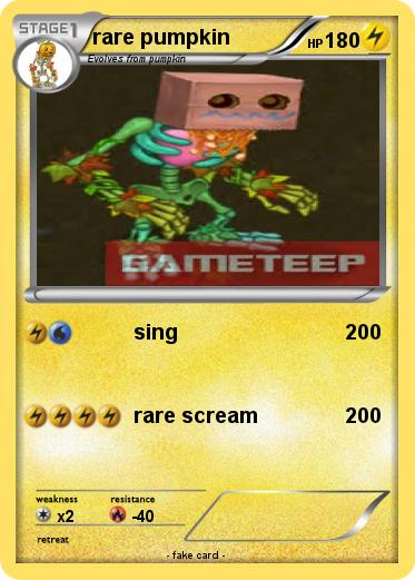 Pokemon rare pumpkin