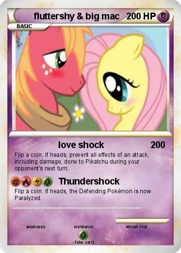 Pokemon fluttershy & big mac
