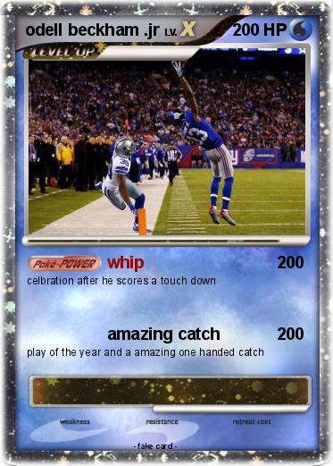Pokemon odell beckham .jr