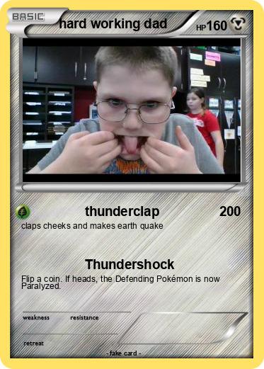 Pokemon hard working dad