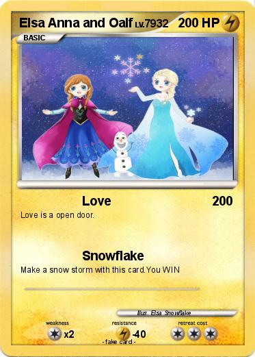 Pokemon Elsa Anna and Oalf