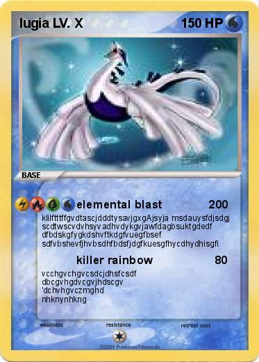 Pokemon lugia LV. X                   