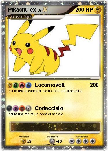 Pokemon Pikachu ex