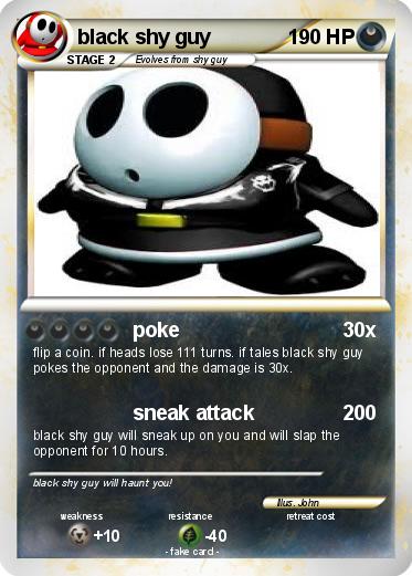 Pokemon black shy guy
