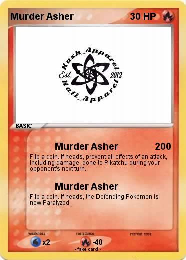 Pokemon Murder Asher