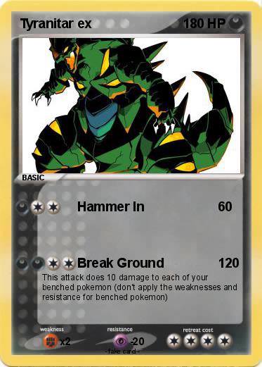 Pokemon Tyranitar ex