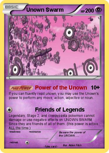 Pokemon Unown Swarm
