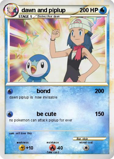 Pokemon dawn and piplup