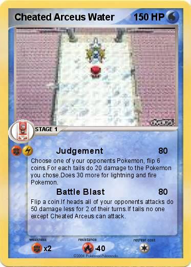 Pokemon Cheated Arceus Water