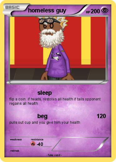 Pokemon homeless guy