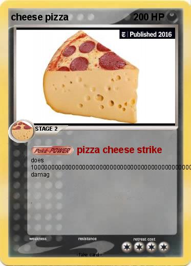 Pokemon cheese pizza