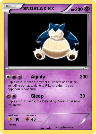 Pokemon SNORLAX EX