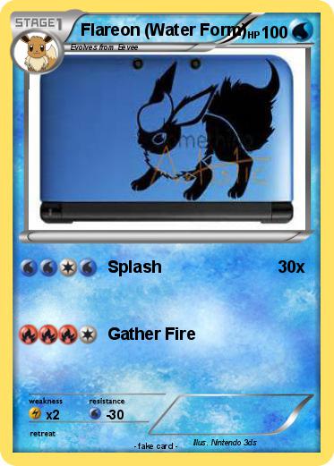 Pokemon Flareon (Water Form)