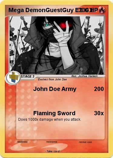 Pokemon Mega DemonGuestGuy EX GX