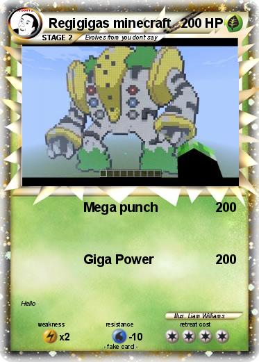Pokemon Regigigas minecraft
