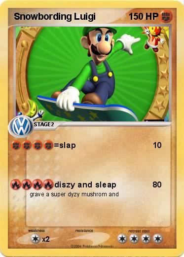 Pokemon Snowbording Luigi