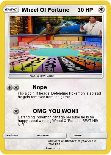 Pokemon Wheel Of Fortune