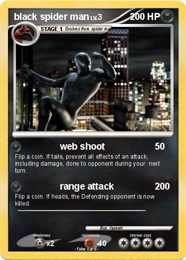 Pokemon black spider man