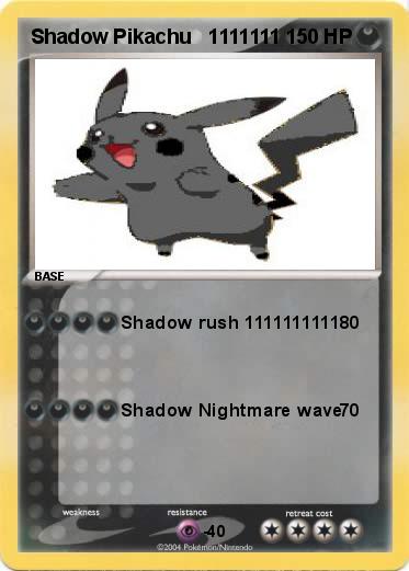 Pokemon Shadow Pikachu   1111111