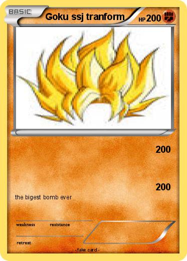 Pokemon Goku ssj tranform