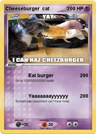 Pokemon Cheeseburger  cat