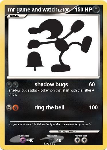Pokemon mr game and watch