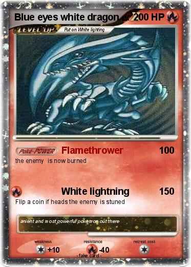 Pokemon Blue eyes white dragon