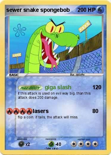 Pokemon sewer snake spongebob